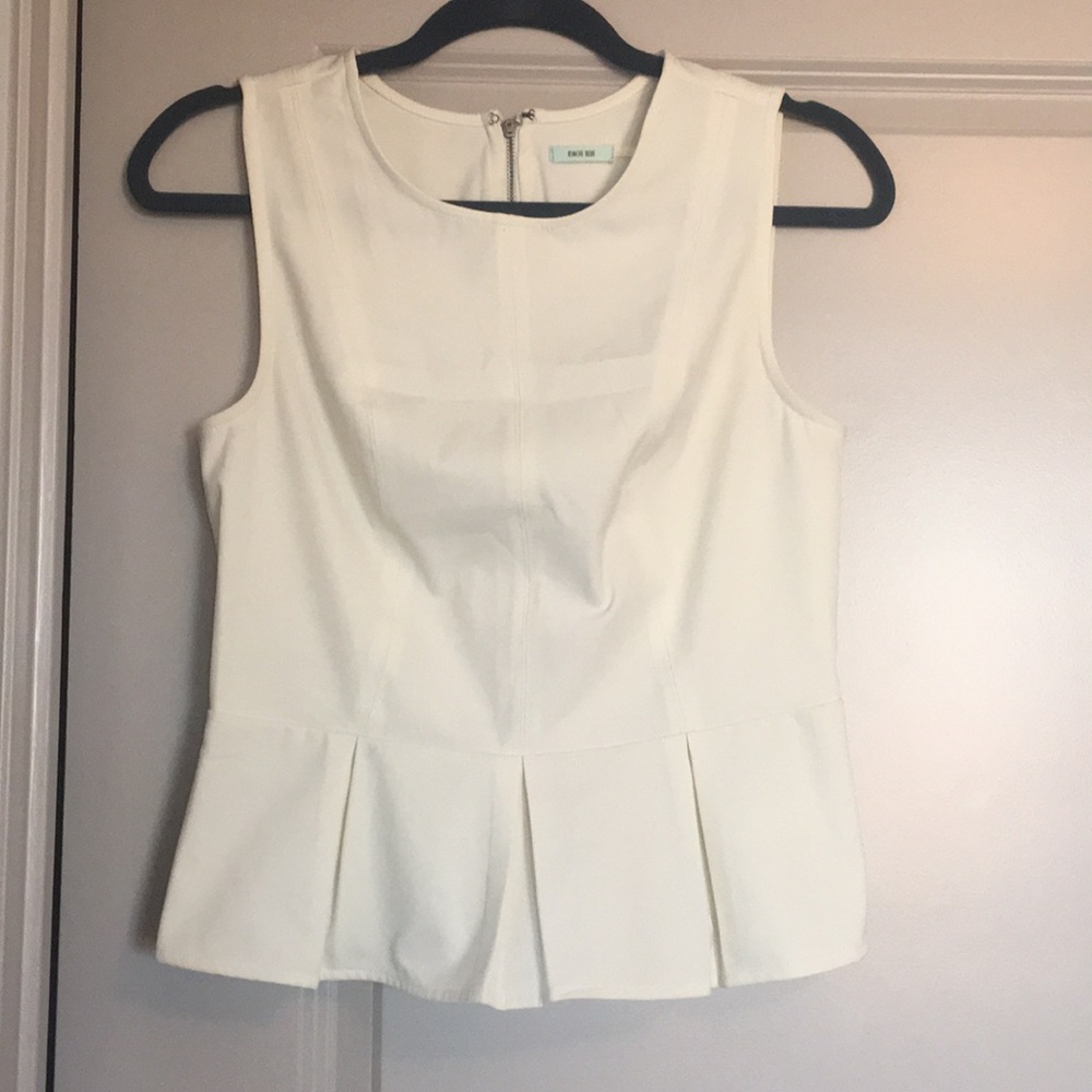 Off-white peplum top